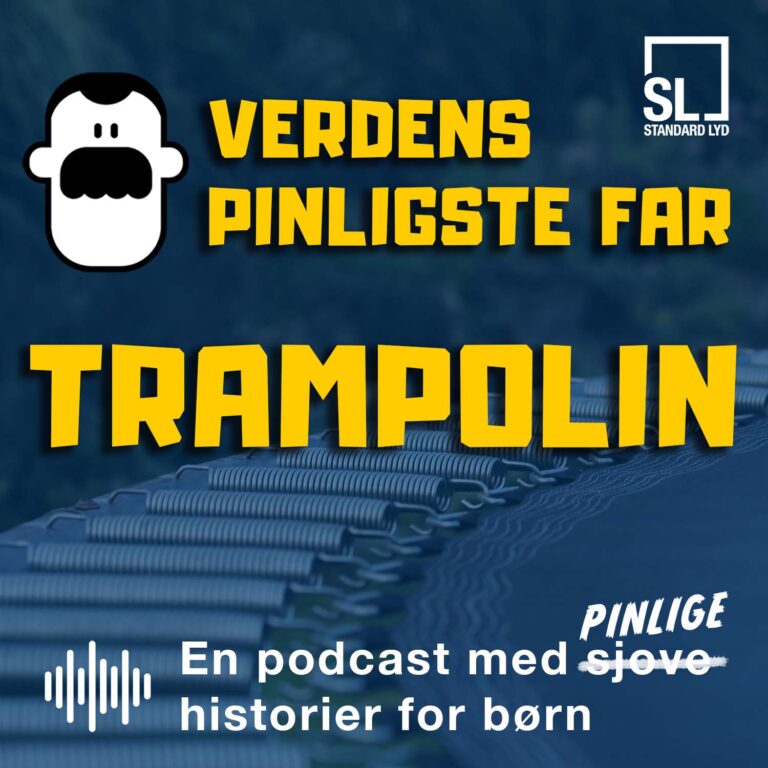 Verdens Pinligste Far hopper på trampolin